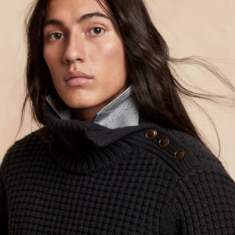 Banana Republic Black Cowl Neck Sweater